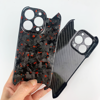 Étui de téléphone léger en fibre de carbone forgée à 100 %, compatible avec la charge sans fil magnétique, tendance, fin, peint à l'UV, luxe, 15/16