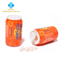 Marque Privée Personnalisée Presse Collation Sucrée MINI Canette de Soda Comprimé de Soda Dur Aromatisé Bonbons