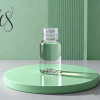 Botella de Plástico con Gotero de 15 ml con Tapa de Rosca para Pegamento de Pestañas, Esmalte de Uñas, Champú y Loción, Botella Exprimible de PET