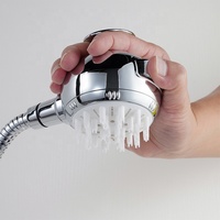 Kit de pommeau de douche portable pour animaux de compagnie avec tuyau et support adhésif pour montage inférieur