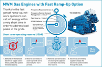 Groupes électrogènes à gaz MWM TCG 2032 V16 de 4,3 MW