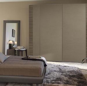 Bedroom Furniture Wood Panel Wardrobe / Wood Panel <strong>Closet</strong> with <strong>Big</strong> Handle Solid Wooden Bedroom Wardrobes - Product Image 4