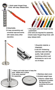 เชือกถักทนทานและเชือกกำมะหยี่นุ่มสำหรับใช้ในงานจัดคิวและงานเปิดตัวแบรนด์ - Product Image 6