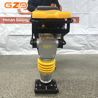 آلة دك التربة بالاهتزاز GZD OEM بقوة 5.5 حصان تعمل بالبنزين طراز HCR125