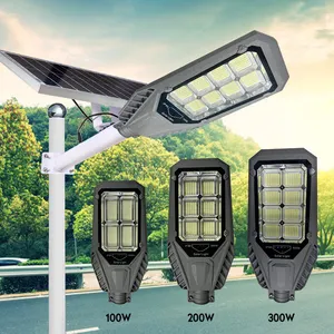 도매 가격 태양 전지 패널 조명 야외 정원 램프 고출력 슈퍼 밝은 새로운 도로 조명 방수 태양 거리