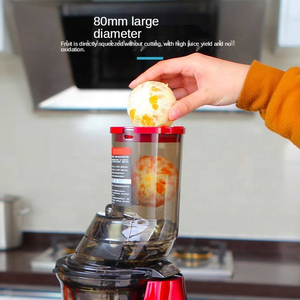 Nouveauté, extracteur de jus lent commercial multifonction à grande ouverture, à double engrenage électrique, à nettoyage automatique, moteur CC, OEM 65 VDE - Product Image 4