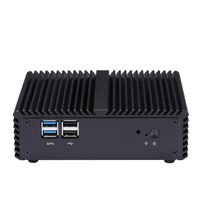 Mini PC industriel Qotom J3160 Quad-Core, double LAN, sans ventilateur, ordinateur de bureau pare-feu, Linux, RJ-45, Minipc