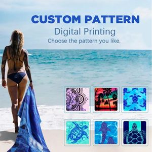 Customizable Lightweight Large Towel Oversized <b>Beach</b> Towel Sand-Free <b>Blanket</b> with Custom Logo - Product Image 4