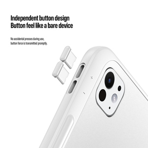 Full-coverage protective case <b>for</b> iPad Pro 13, transparent matte <b>tablet</b> case with adjustable aluminum alloy <b>stand</b> - Product Image 4