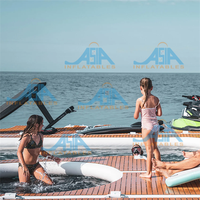 Yacht gonflable Drop Stitch Piscine flottante Mer Océan Plage Grande piscine gonflable profonde de Chine pour Yachts
