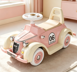 Voiture électrique à quatre roues <span class=keywords><strong>pour</strong></span> tout-petits unisexe, <span class=keywords><strong>jouet</strong></span> vintage à batterie, cadeau surprise <span class=keywords><strong>pour</strong></span> les fêtes <span class=keywords><strong>pour</strong></span> enfant - Product Image 1