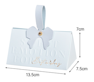 DAMAI Wholesale Triangular Handheld Foldable Wedding <b>Candy</b> <b>Box</b> for Engagement Ceremonies Bridal Favors Paper <b>Box</b> - Product Image 6