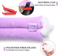 Coussin de soutien post-mastectomie pour la récupération post-opératoire du cancer du sein, en velours tricoté super doux, luxueux, confortable, ergonomique et lavable