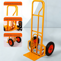 Carretilla de Mano Multiusos, Construcción de Acero Resistente, Mango de Agarre Cómodo, Movimiento Estable