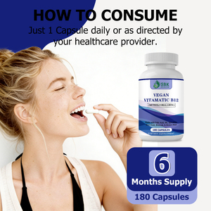 Cápsulas Veganas de Vitamina B12 OEM ODM para el Metabolismo Energético, se Pueden Usar Todo el Día, Promueven la Claridad Mental, Cápsulas en Blíster - Product Image 4