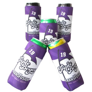 Real Neoprene Skinny Slim Tall Beer Can Cooler with Sublimation Can Coozies - Product Image 5