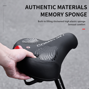 Sillín de Bicicleta Más Vendido, Asiento de Bicicleta Ancho de Espuma Viscoelástica, Sillín Cómodo para Bicicletas de Montaña y Carretera, Precio de Fábrica, Suministro OEM - Product Image 3