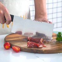 Ensemble de 8 couteaux de cuisine de qualité supérieure avec manche en plastique, compatibles lave-vaisselle, couteaux à steak en acier inoxydable, avec support à ventouse double face