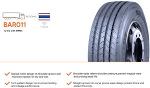 Pneu BARKLEY 265/70R19.5 BAR011, vente en gros d'usine, pneu de <span class=keywords><strong>camion</strong></span> de Thaïlande, pneu radial de <span class=keywords><strong>camion</strong></span> de haute qualité - Product Image 4