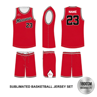 Uniformes de Baloncesto Personalizados, Jersey de Baloncesto Sublimado Resistente a las Manchas, Conjunto de Uniforme Rojo Estilo Universitario para Campeonatos Regionales