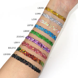 Creme Corporal Holográfico Vegano à Prova d'Água com Logo Privado GP, Glitter Chunky Cosmético para Rosto e Cabelo - Product Image 5