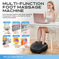 Masseur électrique pour les pieds et les jambes Y, professionnel, avec fonctions de chaleur et de contrôle du temps