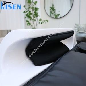 KISEN Ensemble professionnel de mobilier et équipement pour salon de coiffure : Bac à shampoing électrique, Lit de lavage de cheveux et Table de massage - Product Image 6