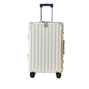Valise à roulettes en aluminium 607, grande capacité, durable, pour voyages d'affaires, avec serrure à combinaison, roues pivotantes, couleur unie - Product Image 1