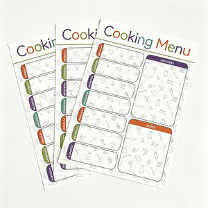 <span class=keywords><strong>Calendrier</strong></span> magnétique pour réfrigérateur avec impression personnalisée, autocollant, effaçable <span class=keywords><strong>à</strong></span> sec, menu de cuisine quotidien, planificateur de recettes, revêtement UV magnétique - Product Image 1