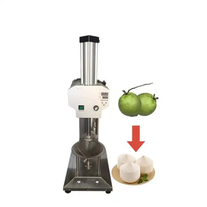 Machine à éplucher la noix de coco verte Jeune machine à éplucher la peau de coque de fibre de noix de coco de Thaïlande