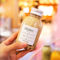 Bouteilles de jus en plastique PET rondes de 250 ml avec logo personnalisé, sans BPA, de qualité alimentaire, avec bouchon à vis en aluminium pour boissons, champagne, soda, lait, thé