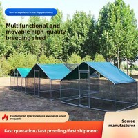 Grand poulailler extérieur multifonctionnel et étanche pour l'élevage de volailles, idéal pour la ferme de jardin