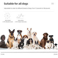 MZ-880 Wasserdichtes, Wiederaufladbares Vibrations-Hundetraining Anti-Bell-Halsband mit Elektroschock und Fernbedienung