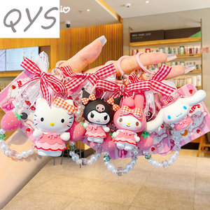 พวงกุญแจสายรัดข้อมือ PVC QYS ตุ๊กตาการ์ตูน 3 มิติ จี้ห้อยกระเป๋านุ่มนิ่ม พวงกุญแจ ของขวัญส่งเสริมการขาย - Product Image 3