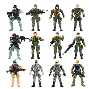 6 pièces/lot 9cm Armys Mini figurines ensemble de jeu avec armes en plastique jouet soldats de l'armée <span class=keywords><strong>Force</strong></span> hommes jouets pour enfants cadeaux soldats jouets - Product Image 5