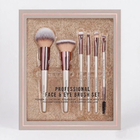 Pinceaux de maquillage YRX Premium PBT, ensemble de pinceaux de maquillage personnalisés avec logo OEM, pinceaux pour crème visage, poudre et fond de teint, avec emballage.