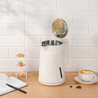Bouilloire électrique portable en plastique de 1,7 L |   Bouilloire électrique à ébullition rapide 220V avec arrêt automatique