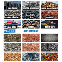 Déchiqueteuse métallique robuste VANEST pour le recyclage de voitures, radiateurs, moteurs, transformateurs et déchets électroniques