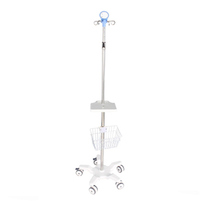 Roues de support de pompe de seringue de support de perfusion Mobile réglable de poteau IV d'acier inoxydable de haute qualité pour l'usage <span class=keywords><strong>vétérinaire</strong></span> de <span class=keywords><strong>clinique</strong></span> à domicile - Product Image 1