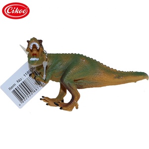 Figurines de dinosaures réalistes Cikoo Little Tyrannosaurus pour enfants, jouets en plastique pour bébés, marionnettes, marron, échelle 1/170, certifiées EN71 - Product Image 4