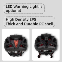 Casque de vélo professionnel léger avec lumière d'avertissement LED, certifié CE, 23 ouvertures de ventilation, unisexe pour adultes, vélo électrique