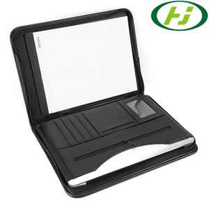 Executive Padfolio A4 PU Cuero Cremallera Business Tamaño legal <span class=keywords><strong>Portafolio</strong></span> Carpeta de archivos para <span class=keywords><strong>hombre</strong></span> y mujer - Product Image 4