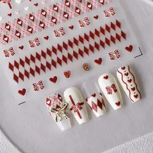 Miglior prezzo di fabbrica cinese 3D flower nail art nail decoration flower art nail sticker