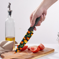 Set Pisau Lipat 4 Buah dengan Bilah Keramik dan Gagang Plastik, Aman untuk Mesin Cuci Piring, Pisau Serbaguna Ambidextrous Anti Lengket