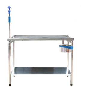 Tavolo Veterinario per Piccoli Animali AZMED-304 in Acciaio Inox Medicale, Capacità di Carico 250kg, Sollevamento Idraulico/Elettrico - Product Image 1