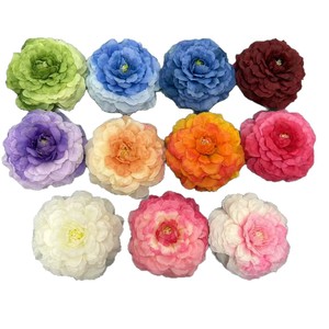 Fleurs artificielles Qiye, tête de pivoine en plastique et soie, décoration de mariage, décoration de la maison, arrangement floral pour la Saint-Valentin - Product Image 5