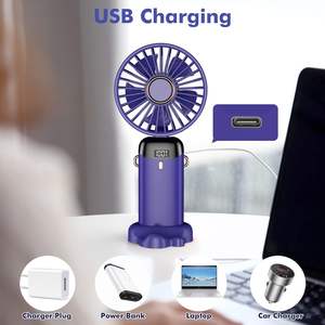 2025 Mini ventilateur à main USB batterie Rechargeable pliable Mini ventilateur voyage en plein air Portable Mini ventilateur de poche - Product Image 4