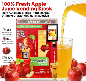 Distributeur automatique <span class=keywords><strong>de</strong></span> jus <span class=keywords><strong>de</strong></span> pomme frais 6000MAX, hauteur 212 cm, robuste 450 kg, service rapide en 55 secondes, unité <span class=keywords><strong>de</strong></span> kiosque commercial pour jus. - Product Image 1