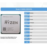 Processeur d'ordinateur de bureau AMD Ryzen 3 Série 3200G 4 cœurs 40 GHz AM4 avec graphismes intégrés CPU Unité en vrac