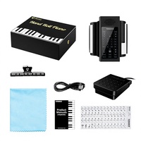 Piano Digital Enrollable Portátil de 88 Teclas, Teclado Electrónico de Silicona con USB MIDI para Viajes y Enseñanza